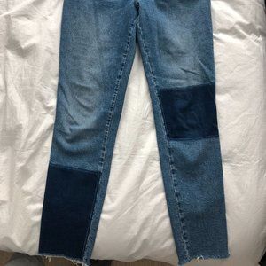 High Rise Watch Work Crop Skinny Jeans